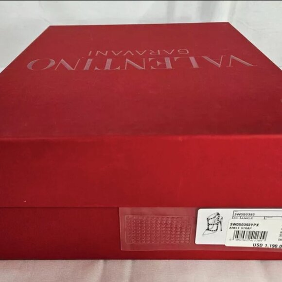 Valentino Garavani Women Rockstud Ankle Strap Pumps Tonal Studs 11 MSRP $1,150 - Picture 9 of 15